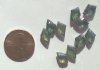 5 9x7mm Green Lustre Diamond Briolettes